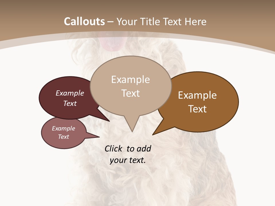 Sitting Pedigree Animal PowerPoint Template