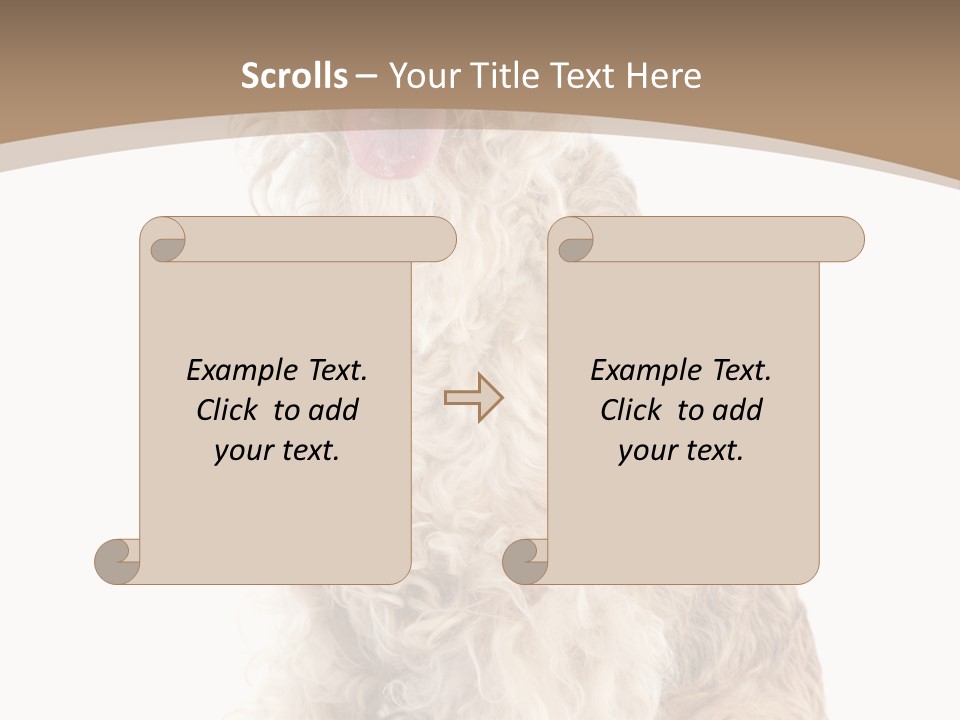 Sitting Pedigree Animal PowerPoint Template