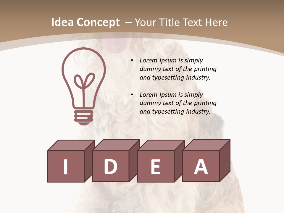 Sitting Pedigree Animal PowerPoint Template