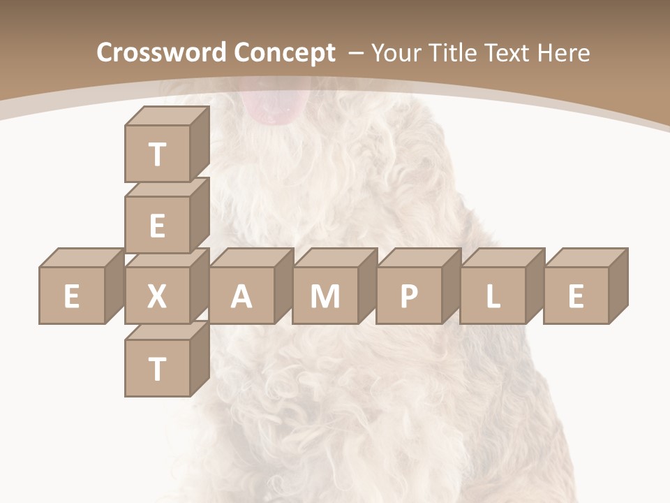 Sitting Pedigree Animal PowerPoint Template