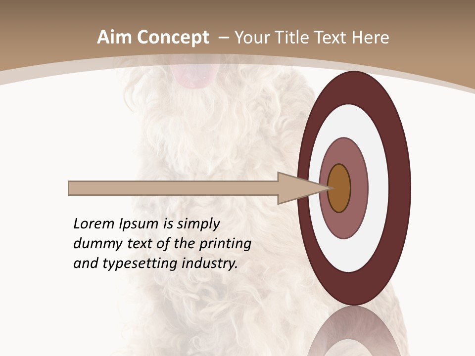 Sitting Pedigree Animal PowerPoint Template