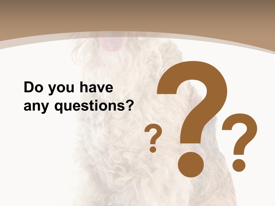 Sitting Pedigree Animal PowerPoint Template