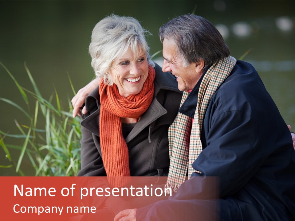 Lifestyles Female Mature PowerPoint Template