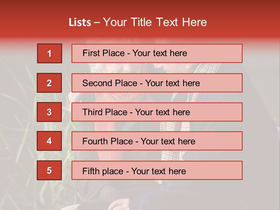 Lifestyles Female Mature PowerPoint Template