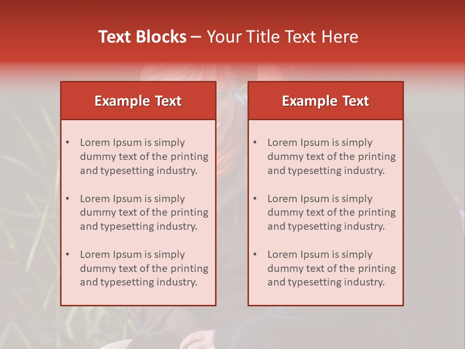 Lifestyles Female Mature PowerPoint Template