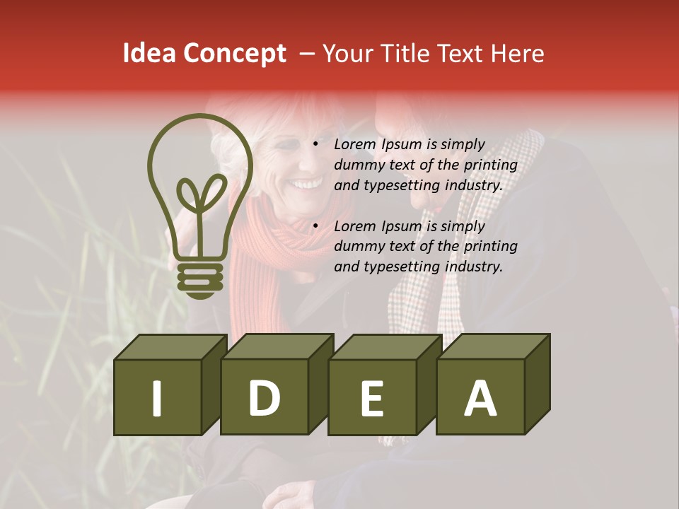 Lifestyles Female Mature PowerPoint Template