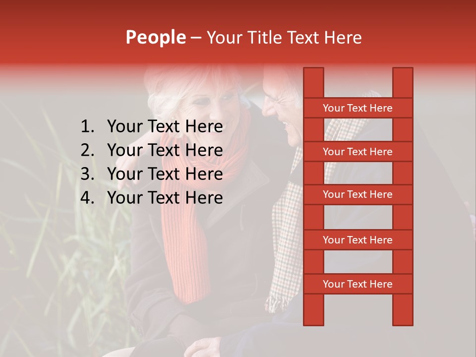 Lifestyles Female Mature PowerPoint Template