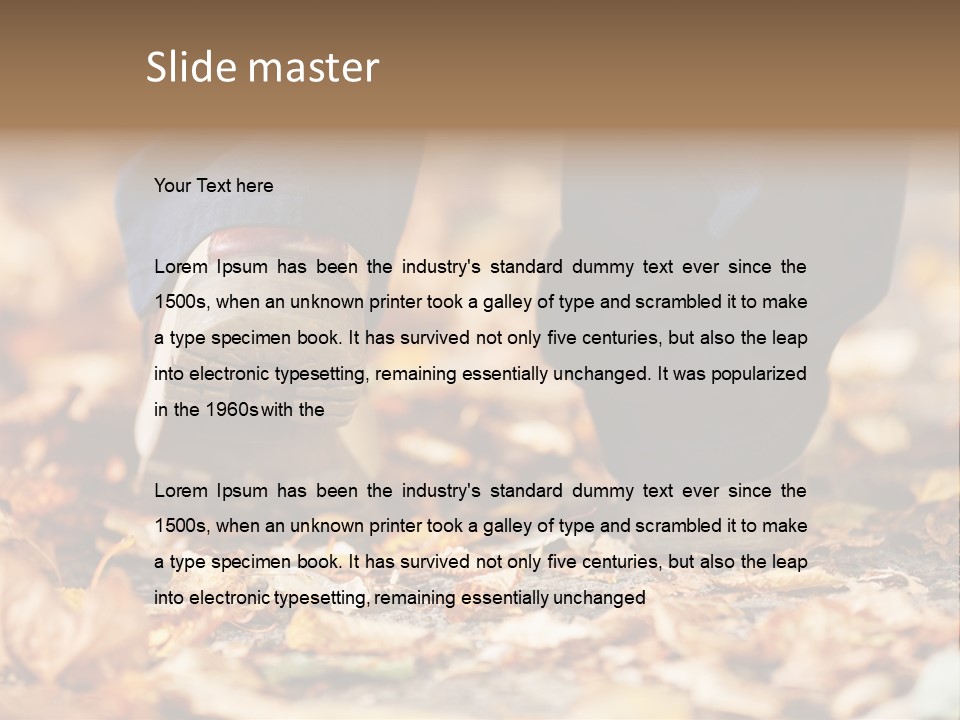 Boots Man Active PowerPoint Template