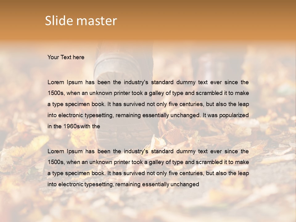 Decay Leaves Park PowerPoint Template