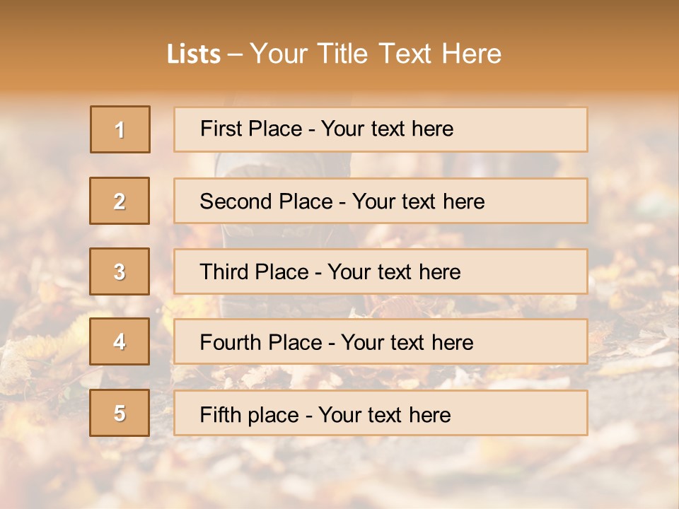 Decay Leaves Park PowerPoint Template