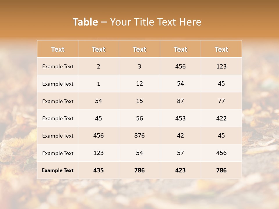 Decay Leaves Park PowerPoint Template