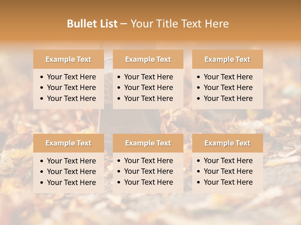 Decay Leaves Park PowerPoint Template