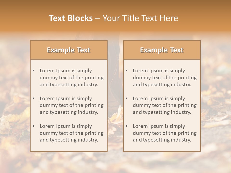 Decay Leaves Park PowerPoint Template