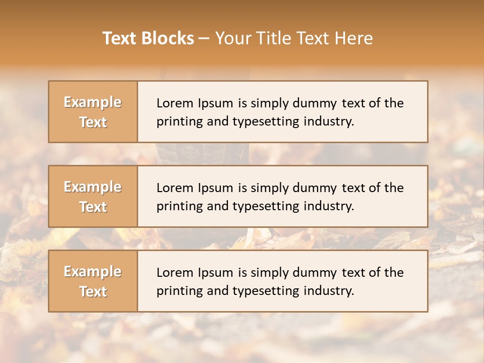 Decay Leaves Park PowerPoint Template