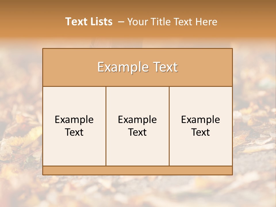 Decay Leaves Park PowerPoint Template