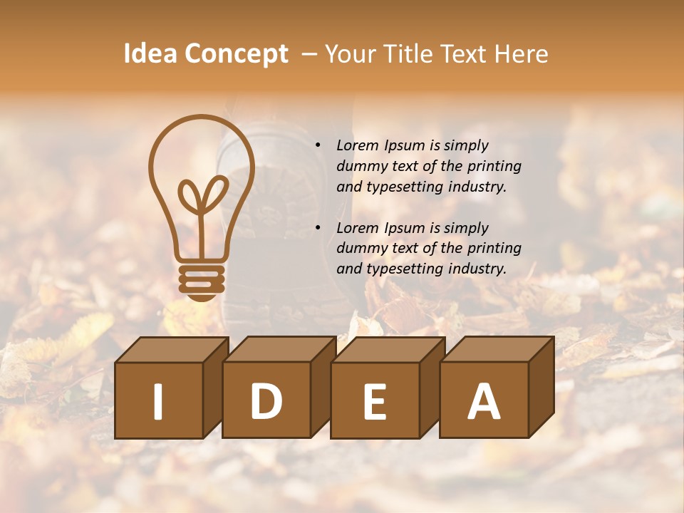 Decay Leaves Park PowerPoint Template