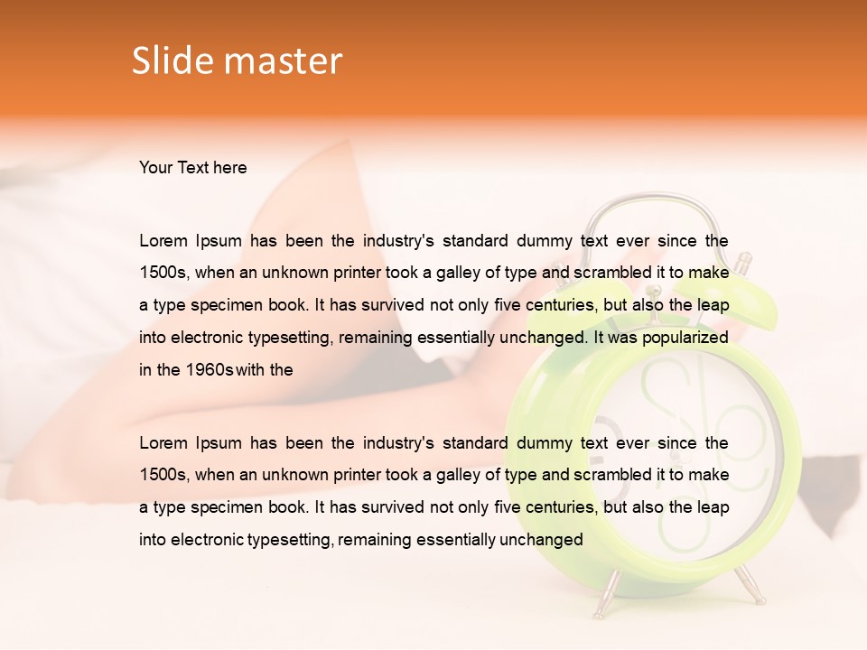 Morning Relaxation Rest PowerPoint Template