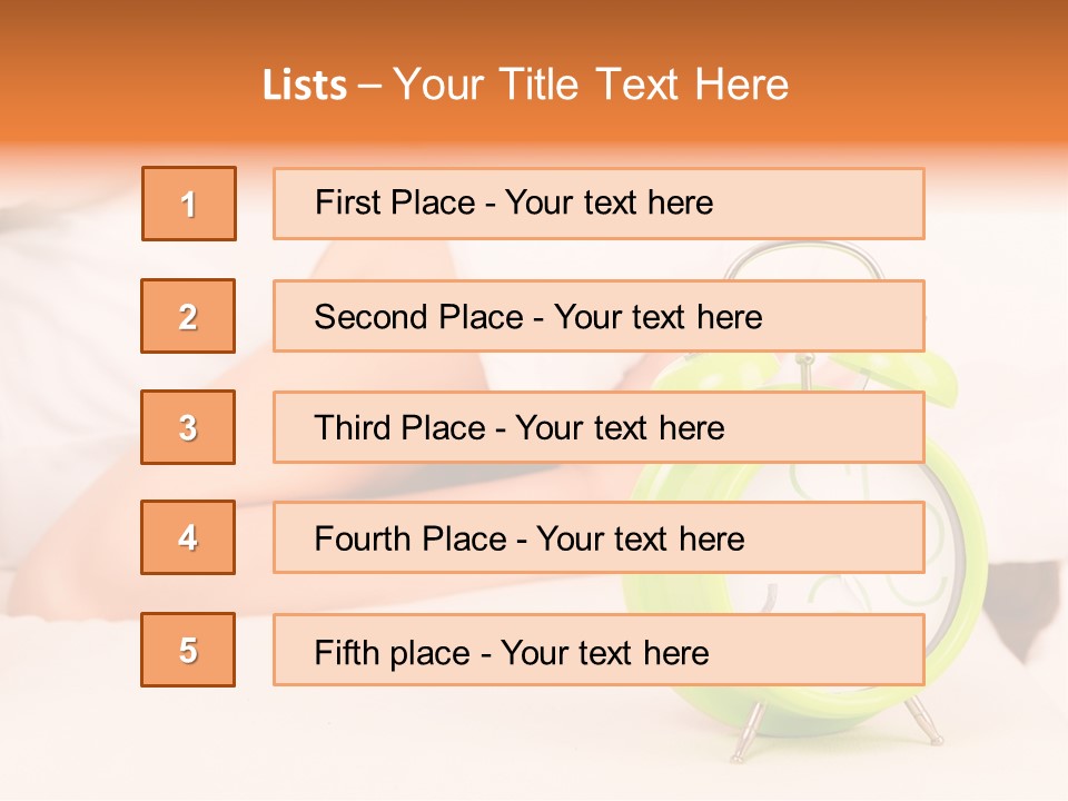 Morning Relaxation Rest PowerPoint Template