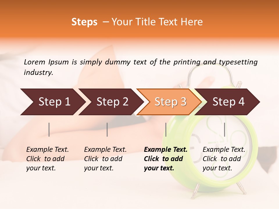 Morning Relaxation Rest PowerPoint Template