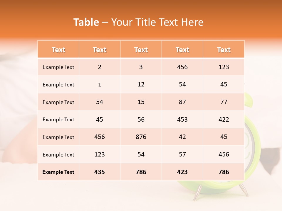 Morning Relaxation Rest PowerPoint Template