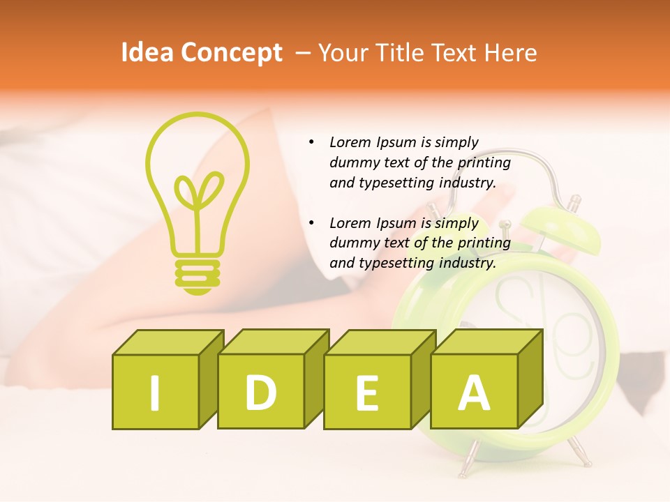 Morning Relaxation Rest PowerPoint Template