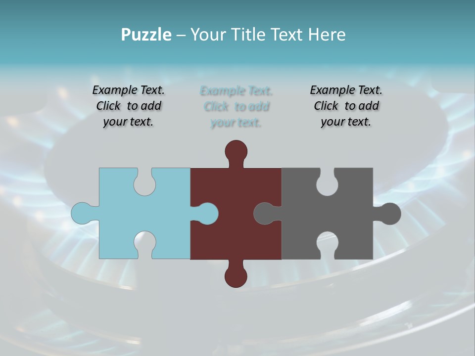 A Gas Stove With A Blue Flame On It PowerPoint Template