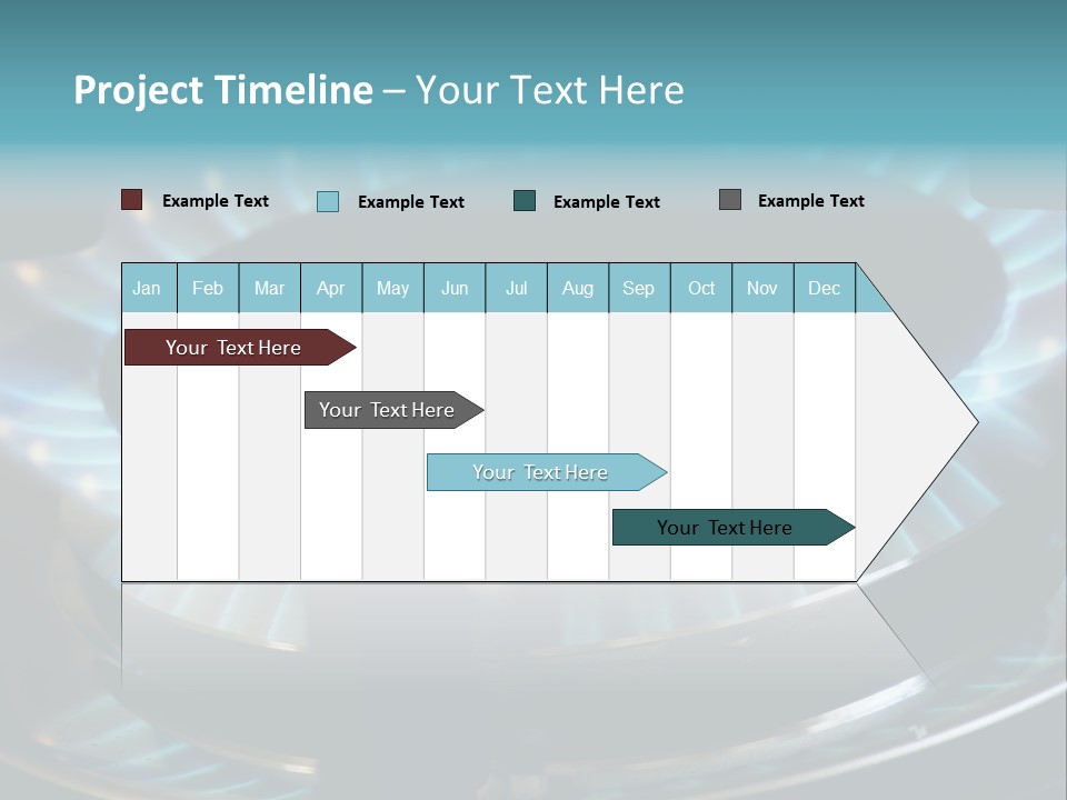 A Gas Stove With A Blue Flame On It PowerPoint Template