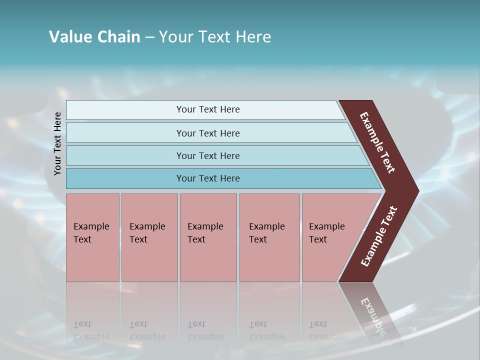 A Gas Stove With A Blue Flame On It PowerPoint Template