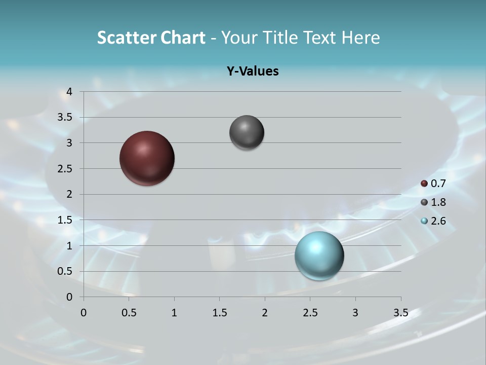 A Gas Stove With A Blue Flame On It PowerPoint Template