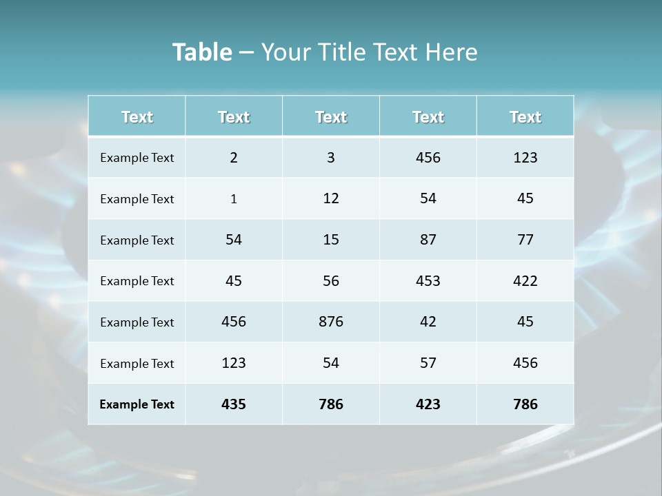 A Gas Stove With A Blue Flame On It PowerPoint Template