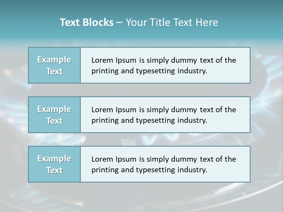 A Gas Stove With A Blue Flame On It PowerPoint Template