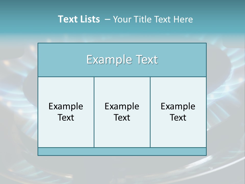 A Gas Stove With A Blue Flame On It PowerPoint Template