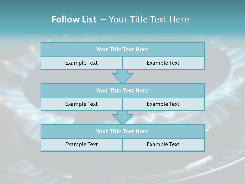 A Gas Stove With A Blue Flame On It PowerPoint Template