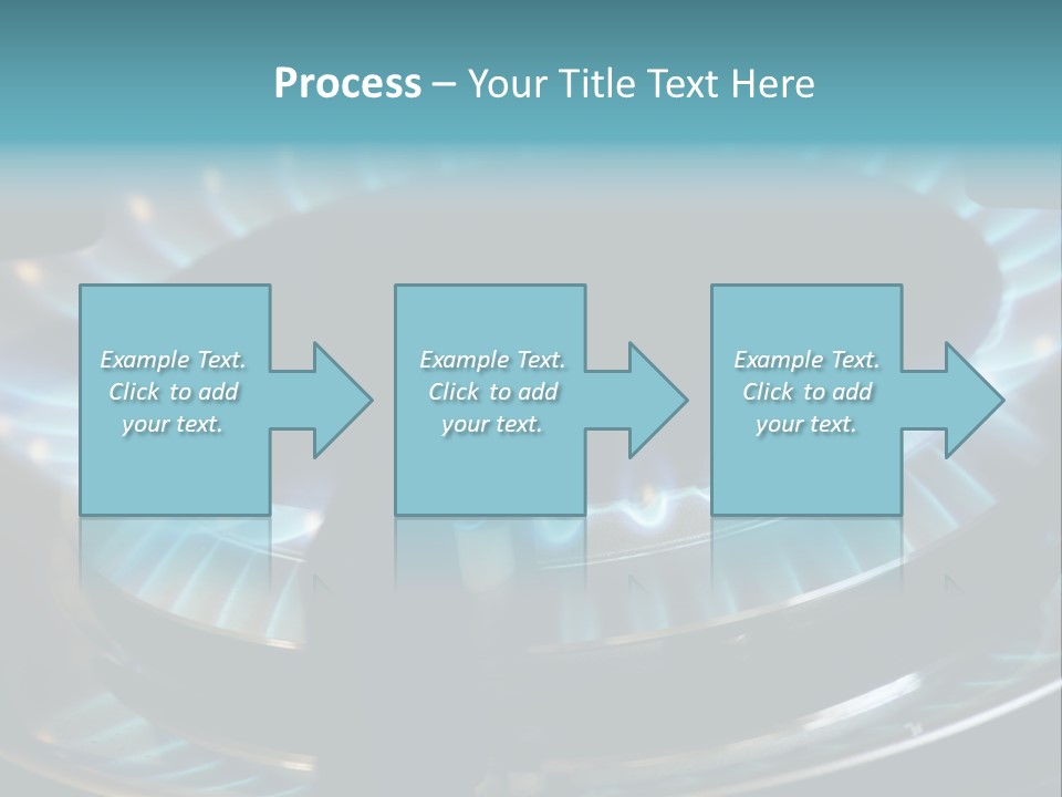 A Gas Stove With A Blue Flame On It PowerPoint Template