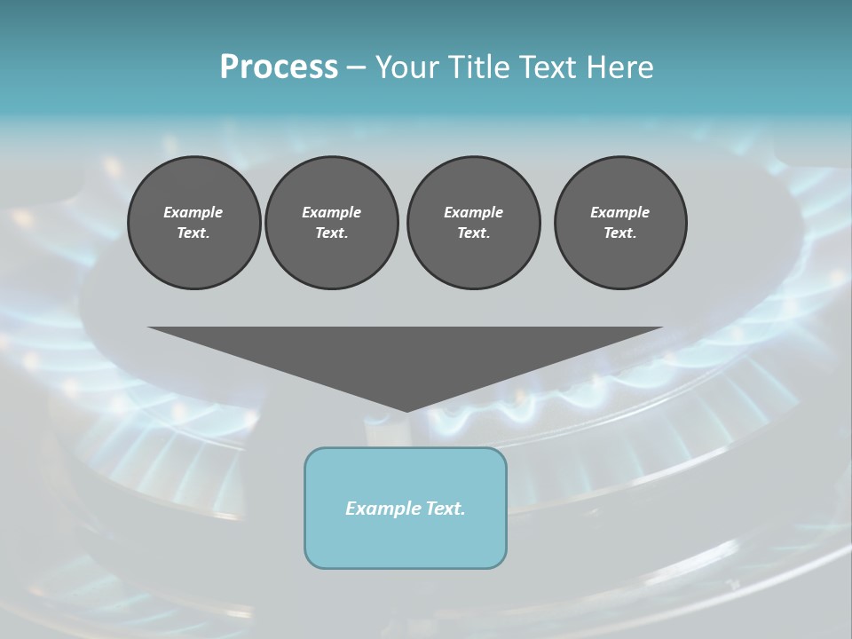 A Gas Stove With A Blue Flame On It PowerPoint Template