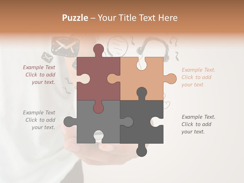 A Person Holding A Cell Phone In Their Hand PowerPoint Template