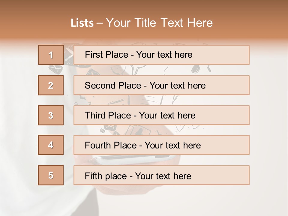 A Person Holding A Cell Phone In Their Hand PowerPoint Template