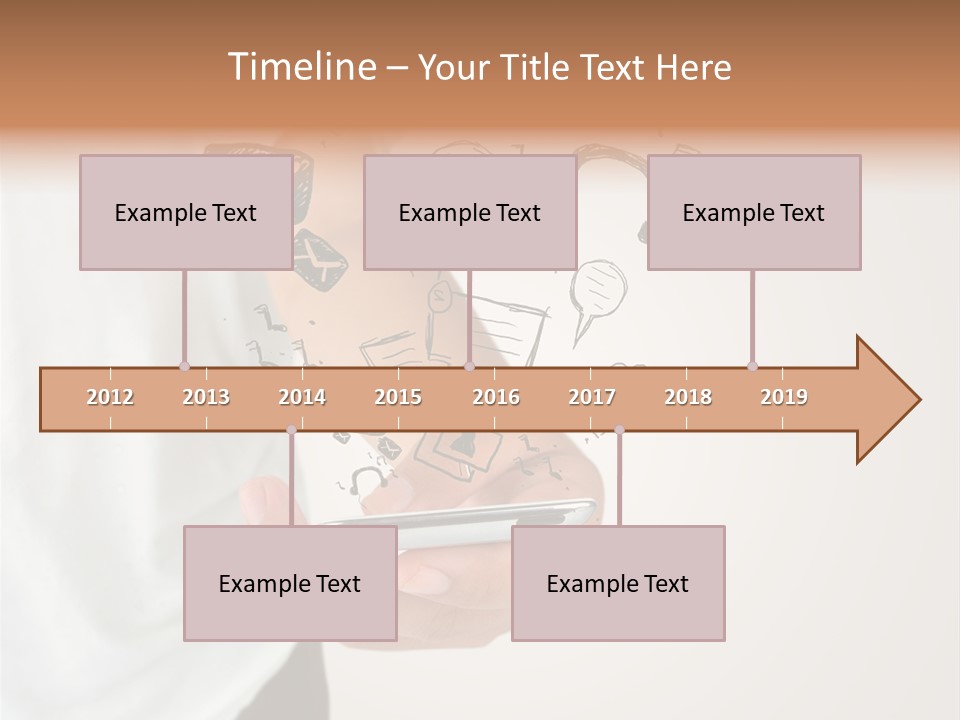 A Person Holding A Cell Phone In Their Hand PowerPoint Template