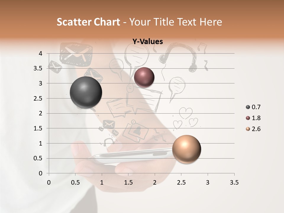 A Person Holding A Cell Phone In Their Hand PowerPoint Template