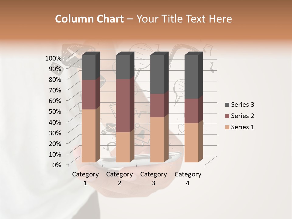 A Person Holding A Cell Phone In Their Hand PowerPoint Template