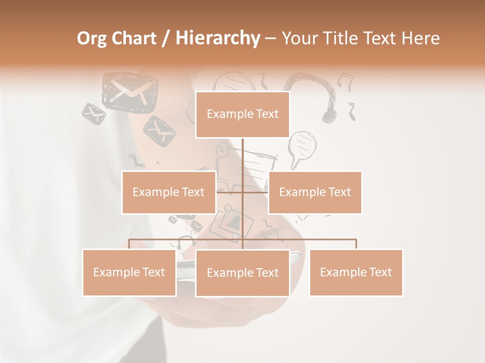 A Person Holding A Cell Phone In Their Hand PowerPoint Template