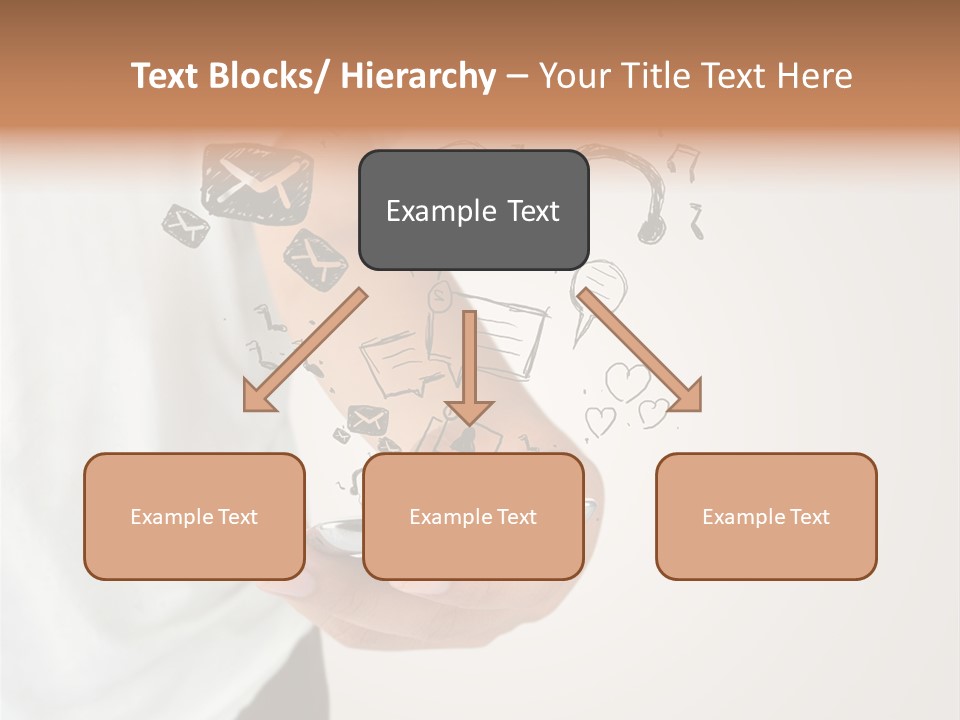 A Person Holding A Cell Phone In Their Hand PowerPoint Template