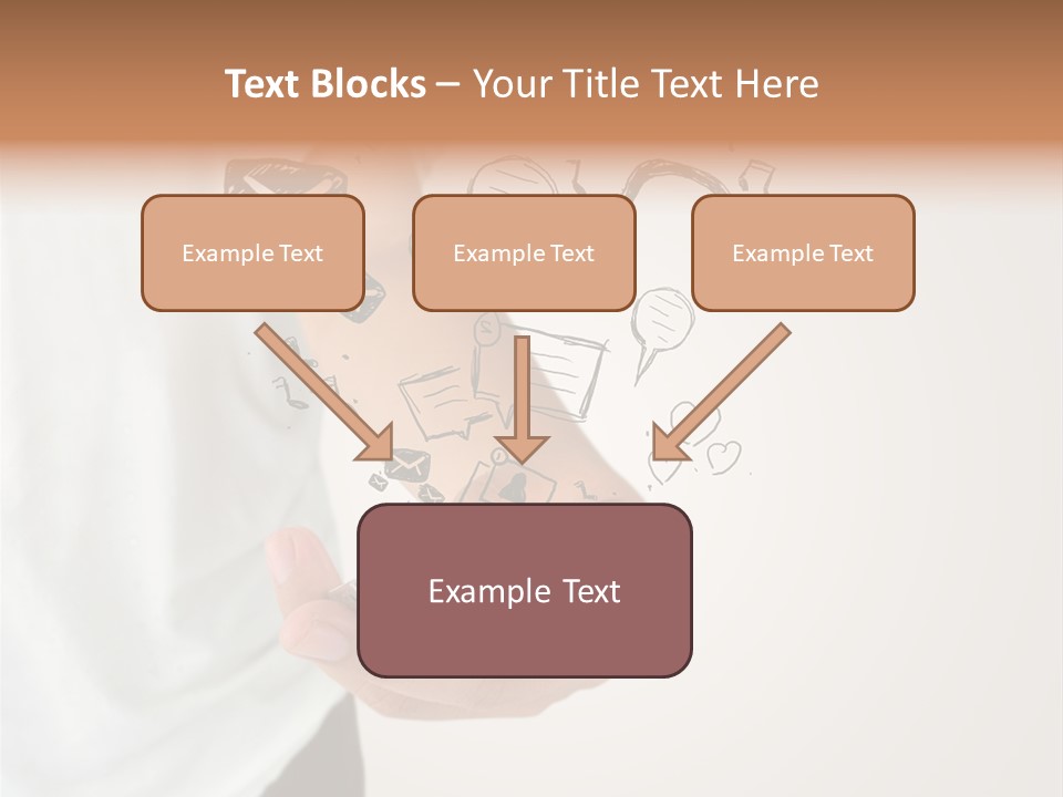 A Person Holding A Cell Phone In Their Hand PowerPoint Template
