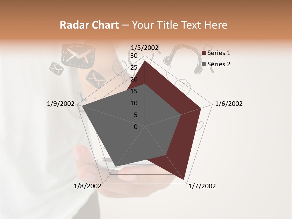 A Person Holding A Cell Phone In Their Hand PowerPoint Template
