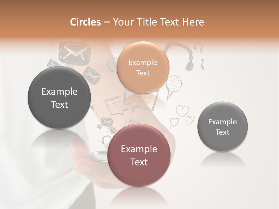 A Person Holding A Cell Phone In Their Hand PowerPoint Template