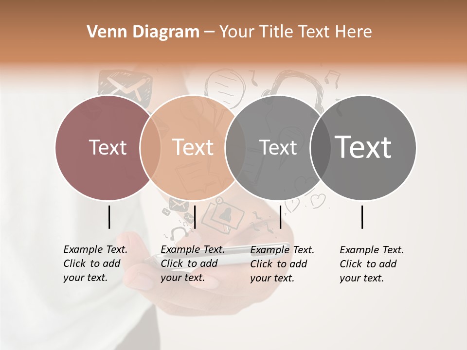 A Person Holding A Cell Phone In Their Hand PowerPoint Template