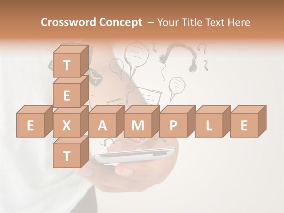 A Person Holding A Cell Phone In Their Hand PowerPoint Template