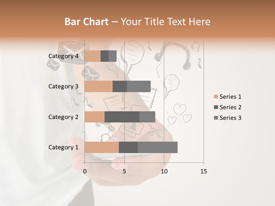 A Person Holding A Cell Phone In Their Hand PowerPoint Template