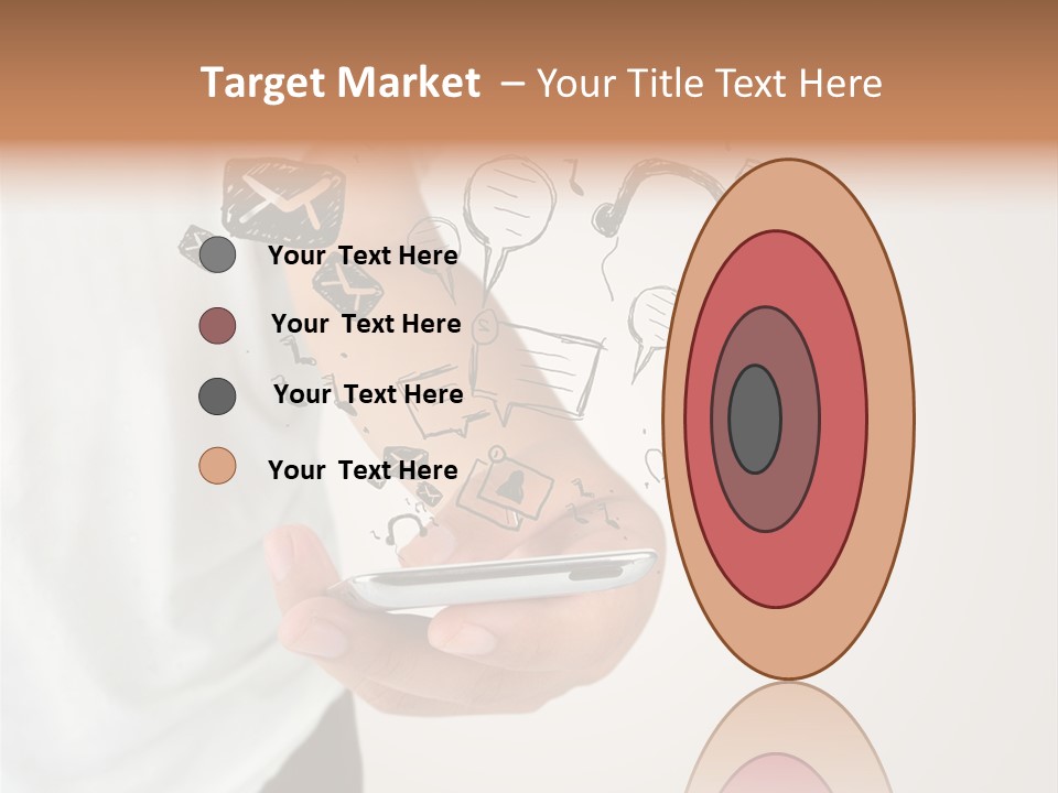 A Person Holding A Cell Phone In Their Hand PowerPoint Template