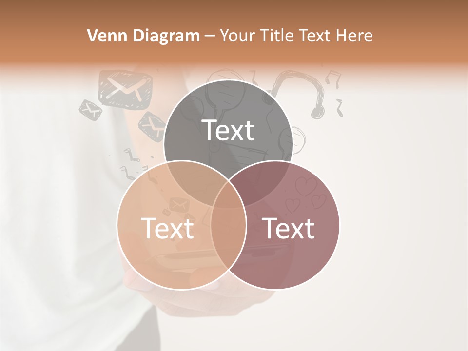 A Person Holding A Cell Phone In Their Hand PowerPoint Template